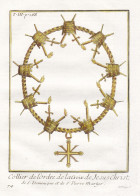 Collier De L'ordre De La Croix De Jesus Christ, De S. Dominique Et De S. Pierre Martyr - Collier Christusorden - Prints & Engravings
