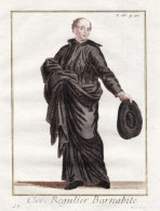 Clerc Regulier Barnabite - Barnabiten Barnabites / Monastic Order Mönchsorden Ordenstracht / Costume Tracht C - Estampas & Grabados