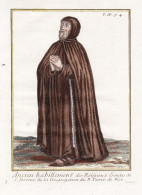 Ancien Habillement Des Religieux Ermites De S. Jerome De La Congregation Du B. Pierre De Pise - Pisa Monk Mön - Estampes & Gravures