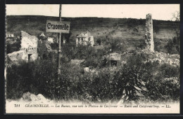 CPA Craonnelle, Les Ruines, Vue Vers Le Plateau De Californie  - Craonne