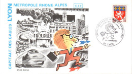 FOIRE INTERNATIONALE DE LYON 1981 6 CAPITALE DES GAULES - Commemorative Postmarks