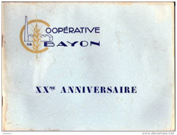 Brochure XXème Anniversaire Coopérative De BAYON - 1919 -1939 - Nombreuses Photographies Bayon Nancy - Lorraine - Vosges