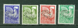 France  Preo   119/122    ( * )  TB  - 1953-1960