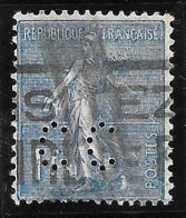 1 04	17	12	N°	205	Perforé	-	CC 36	-	CREDIT COMMERCIAL De France - Used Stamps