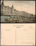 Postkaart Ostende Oostende Hôtel Continental Et La Plage 1909 - Sonstige & Ohne Zuordnung