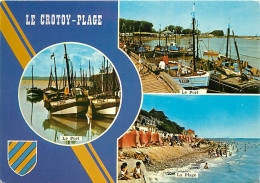 80 - Le Crotoy - Multivues - Bateaux - Plage - Blasons - Flamme Postale De Berck Sur Mer - CPM - Voir Scans Recto-Verso - Le Crotoy