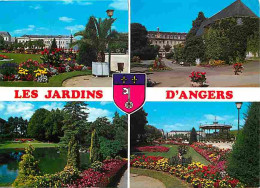 49 - Angers - Les Jardins D'Angers - Multivues - Fleurs - Blasons - CPM - Voir Scans Recto-Verso - Angers