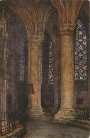 28 - Chartres - Intérieur De La Cathédrale Notre Dame - Déambulatoire D'après Un Tableau De M. Vilain - Art Peinture - C - Chartres