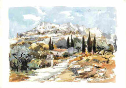 13 - Montagne Sainte Victoire - Aquarelle De Michel Pelletier - Flamme Postale - CPM - Voir Scans Recto-Verso - Autres & Non Classés