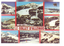 38 - LE COLLET D''ALLEVARD - MULTIVUE DE LA STATION EN HIVER - ANIMÉE - 11966 - Allevard