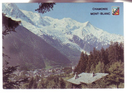 74 - CHAMONIX - LA STATION ET LE MONT-BLANC - 11689 - Chamonix-Mont-Blanc