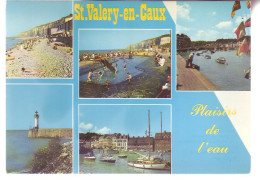 76 - SAINT-VALERY-en-CAUX - MULTIVUES - PLAISIRS DE L'EAU - ANIMÉE - 19666 - Saint Valery En Caux