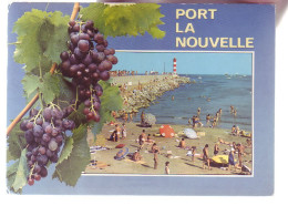 11 - PORT-la-NOUVELLE - LA PLAGE ET LE PHARE - ANIMÉE - 19772 - Port La Nouvelle