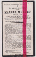 Devotie Doodsprentje Overlijden - Marcel Mollet Zoon Richard & Marie Top - Roesbrugge 1907 - Haringe 1927 - Avvisi Di Necrologio