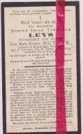 Devotie Doodsprentje Overlijden - Honoré Leys Echtg Elisa Butaye - Roesbrugge Haringe - 1964 - 1927 - Obituary Notices