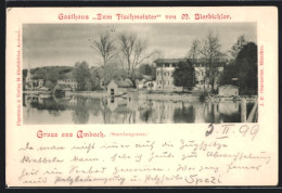 AK Ambach /Starnbergersee, Gasthaus Zum Fischmeister M. Bierbichler Mit Ortspanorama, Vom Wasser Gesehen  - Starnberg