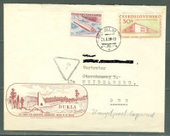 Tchécoslovaquie  Lettre  Pour L'Allemagne  Heidelberg  Avec N° 941 Et 1043  Espace - Covers & Documents