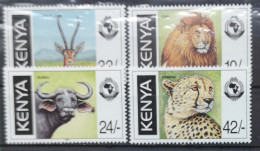 Kenia 1998 Wildlebende Säugetiere Mi 730/33** - Kenya (1963-...)