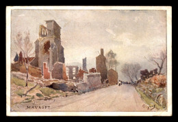 51 - MAURUPT-LE-MONTOIS - CARTE ILLUSTREE PAR VIGROUX DES RUINES DU VILLAGE - Autres & Non Classés