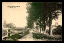 51 - LA CHAUSSEE-SUR-MARNE - BORDS DU CANAL - Other & Unclassified