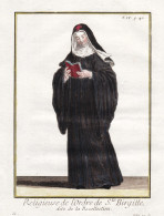 Religieuse De L'Ordre De S.te Birgitte, Dite De La Recollection - Birgittinorden Bridgettines Erlöserorden / - Prints & Engravings