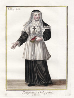 Religieuse Philippine, A Rome - Roma Rom Rome / Nun Nonne / Monastic Order Mönchsorden Ordenstracht / Costume - Prints & Engravings