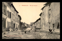 55 - MARVILLE - RUE DU COUVENT - POULES - EDITEUR NAUDIN - Sonstige & Ohne Zuordnung