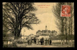 55 - LAHEYCOURT - ENTREE DU PAYS - CARTE GLACEE - EDITEUR HYARDIN - VOIR ETAT - Autres & Non Classés