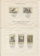 Tschechoslowakei # 1870-4 Ersttagsblatt Pferde Kupferstiche Dürer Merian Ridinger Uz '1' - Storia Postale