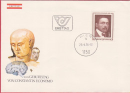 Ö 1976 - Mi: 1518 (16) , 100. Geburtstag Von Constantin Von Economo , ST 1150 Wien - FDC