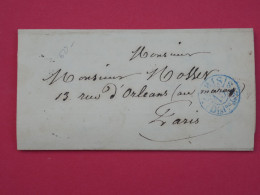 FRANCE  LETTRE RR 18 JUIN 1740 . PARIS +CACHET BLEU+ AFF. INTERESSANT+DP14 - 1701-1800: Precursors XVIII