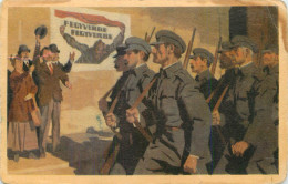 Hungary Historical Events Trade Card Soldiers March - Hongrie