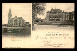 57 - COURCELLES-URVILLE - EGLISE ET CHATEAU - Other & Unclassified