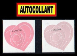 2 TIMBRES AUTOCOLLANTS  " CŒUR LANCÔME  " ADHÉSIFS 2024.  TTB.  TTB - Ungebraucht