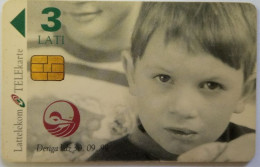 Latvia 3 Ls. Chip Card - Orphan's Night Asylum - Latvia