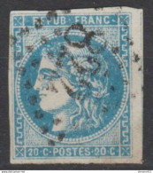 GRAND LUXE Pour Bloc Report CASE 4 Du N°46A Avec Voisin Case 5 Cote 200€ - 1870 Uitgave Van Bordeaux