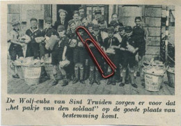 Sint-Truiden : De Wolf-cubs ( Origineel Knipsel Zondagsvriend 1936 ) - Non Classés