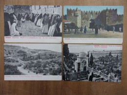 JERUSALEM Lot De 4 Cartes Postales Anciennes - Israël