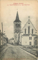 49 - Villevèque - Eglise Saint Pierre - Oblitération Ronde De 1917 - CPA - Voir Scans Recto-Verso - Other & Unclassified