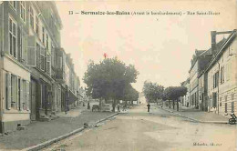 51 - Sermaize Les Bains - Avant Le Bombardement - Rue Saint Dizier - Animée - CPA - Voir Scans Recto-Verso - Sermaize-les-Bains