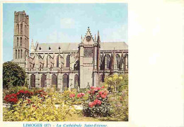 87 - Limoges - La Cathédrale Saint Etienne - Fleurs - Carte Neuve - CPM - Voir Scans Recto-Verso - Limoges