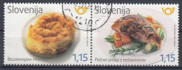 SLOVENIA 1277-1278,used,hinged,food - Slovénie