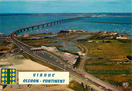 17 - Ile D'Oléron - Le Viaduc Oléron-Continent - Vue Aérienne - Blasons - CPM - Voir Scans Recto-Verso - Ile D'Oléron
