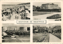 14 - Deauville - Multivues - CPSM Grand Format - Les Planches - Flamme Postale De Deauville De 1951 - CPM - Voir Scans R - Deauville