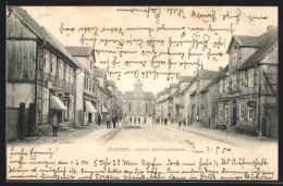 AK Arolsen, Untere Bahnhofstrasse Mit Geschäften Und Kirche  - Bad Arolsen