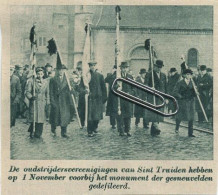 Sint-Truiden :  Oudstrijders     ( Origineel Knipsel Zondagsvriend 1936 ) - Non Classés
