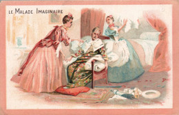 Chromo Chicorée A La Ménagère Le Malade Imaginaire - Thee & Koffie