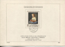 Tschechoslowakei # 1913 Ersttagsblatt Gemälde Gyula Benczur Nationalgalerie - Storia Postale