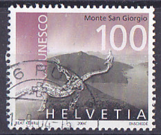 Timbre Suisse De 2004 Timbres Spéciaux Sites Suisses Inscrit Au Patrimoine De L'UNESCO   "Monte San Grorgio" Tp Obli - Used Stamps