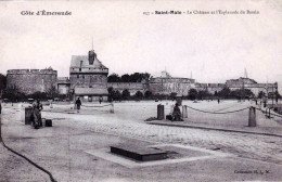 35 - Ille Et Vilaine -  SAINT MALO - Le Chateau Et L'esplanade Du Bassin - Saint Malo